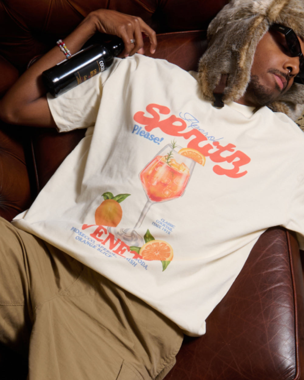 Aperol Spritz Please! Oversized Tee Unisex