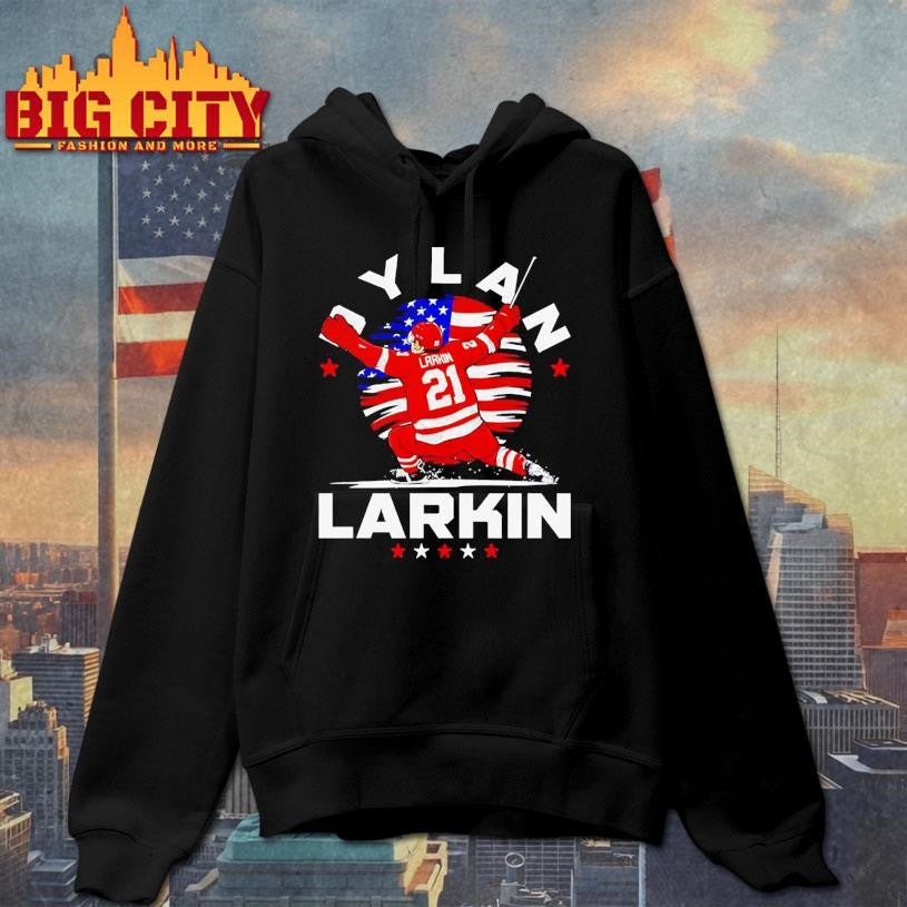 Dylan Larkin Detroit USA Flag Celebration graphic Shirt Unisex