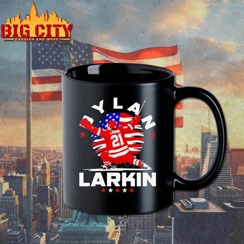 Dylan Larkin Detroit USA Flag Celebration graphic Shirt Unisex