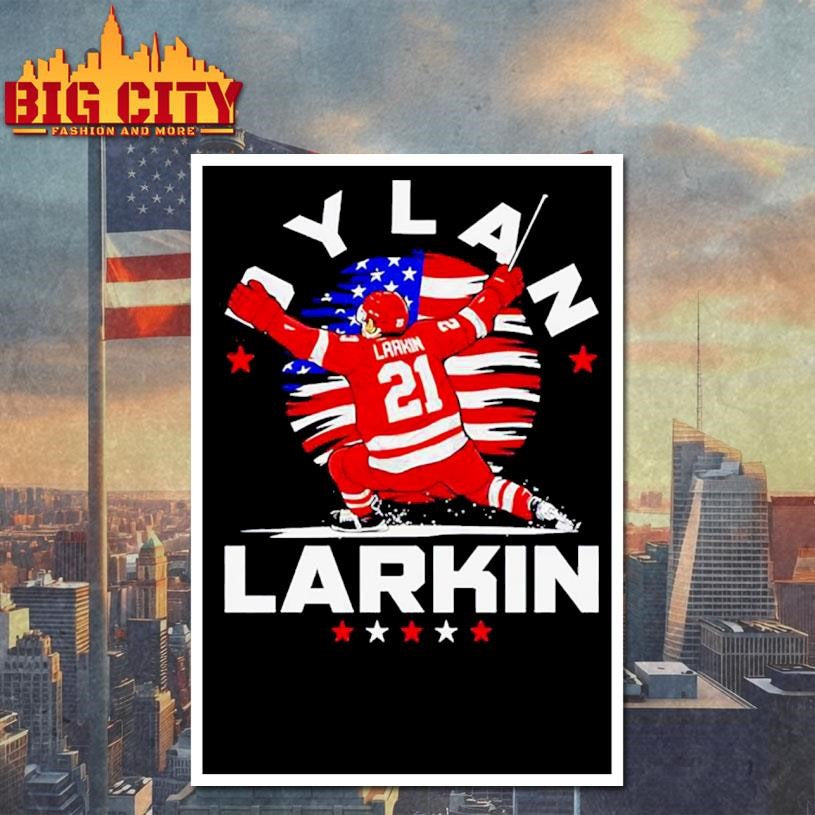 Dylan Larkin Detroit USA Flag Celebration graphic Shirt Unisex
