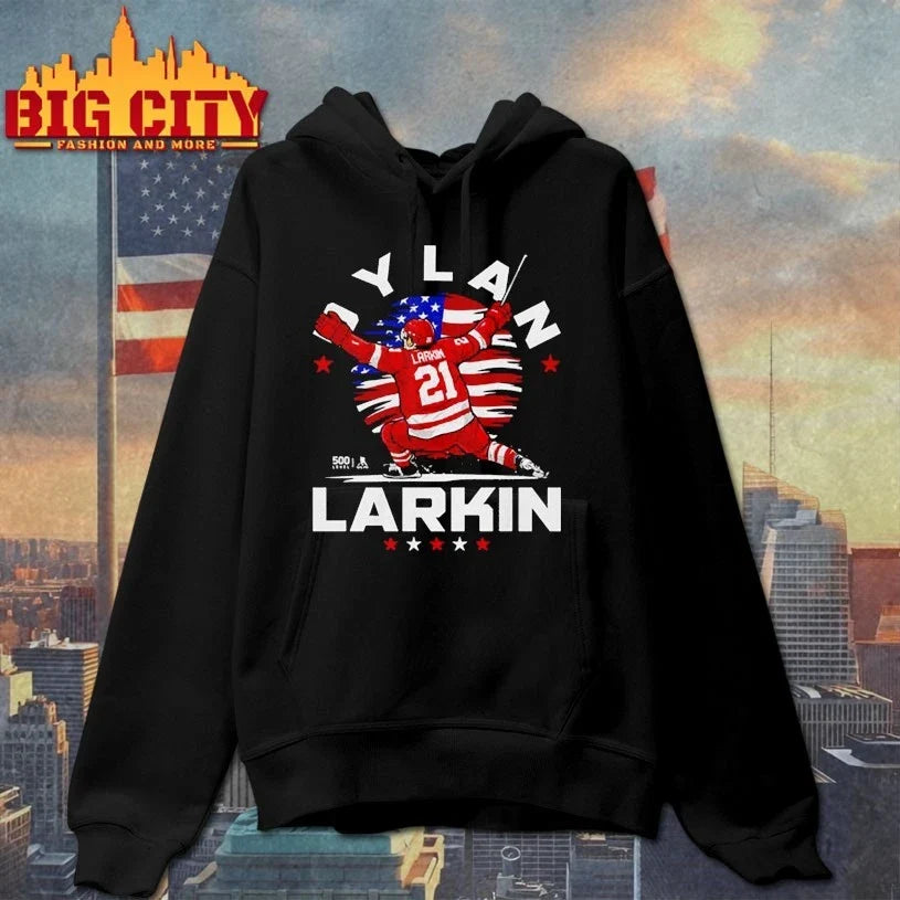 Dylan Larkin Detroit USA Flag Celebration Unisex