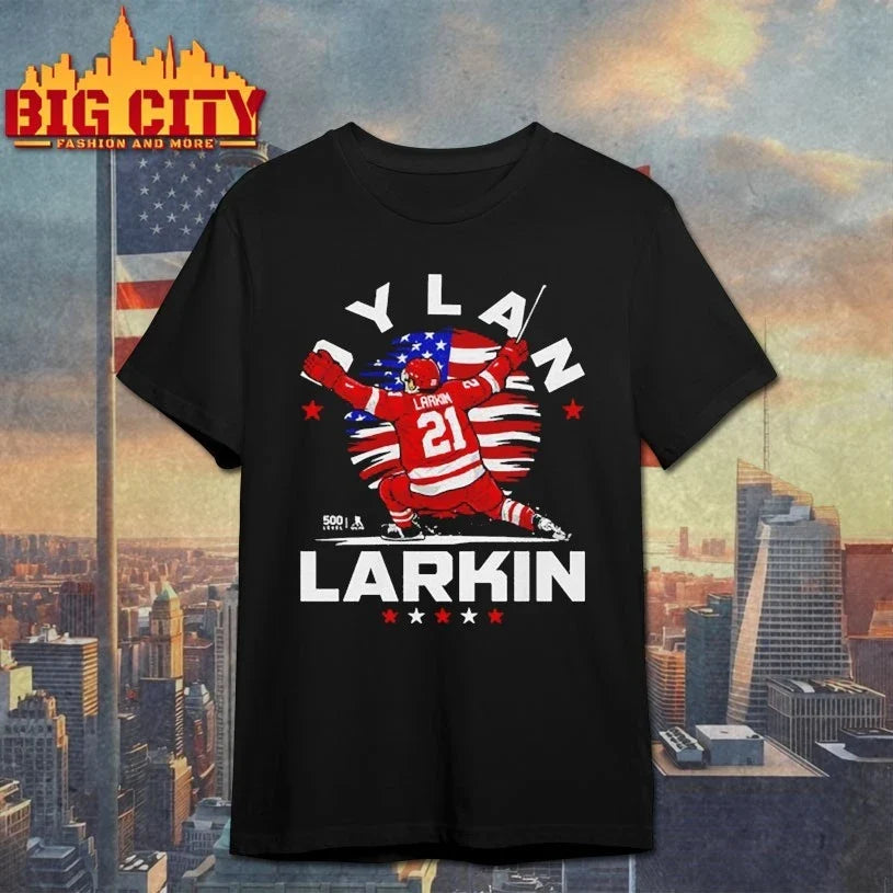 Dylan Larkin Detroit USA Flag Celebration Unisex