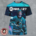 EA Sports NHL 27 Macklin Celebrini San Jose Sharks Cover Athlete Deluxe Edition All Over Print Shirt