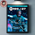 EA Sports NHL 27 Macklin Celebrini San Jose Sharks Cover Athlete Deluxe Edition Home Decor Poster Canvas