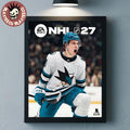 EA Sports NHL 27 Macklin Celebrini San Jose Sharks Cover Athlete Standard Edition Home Decor Poster Canvas