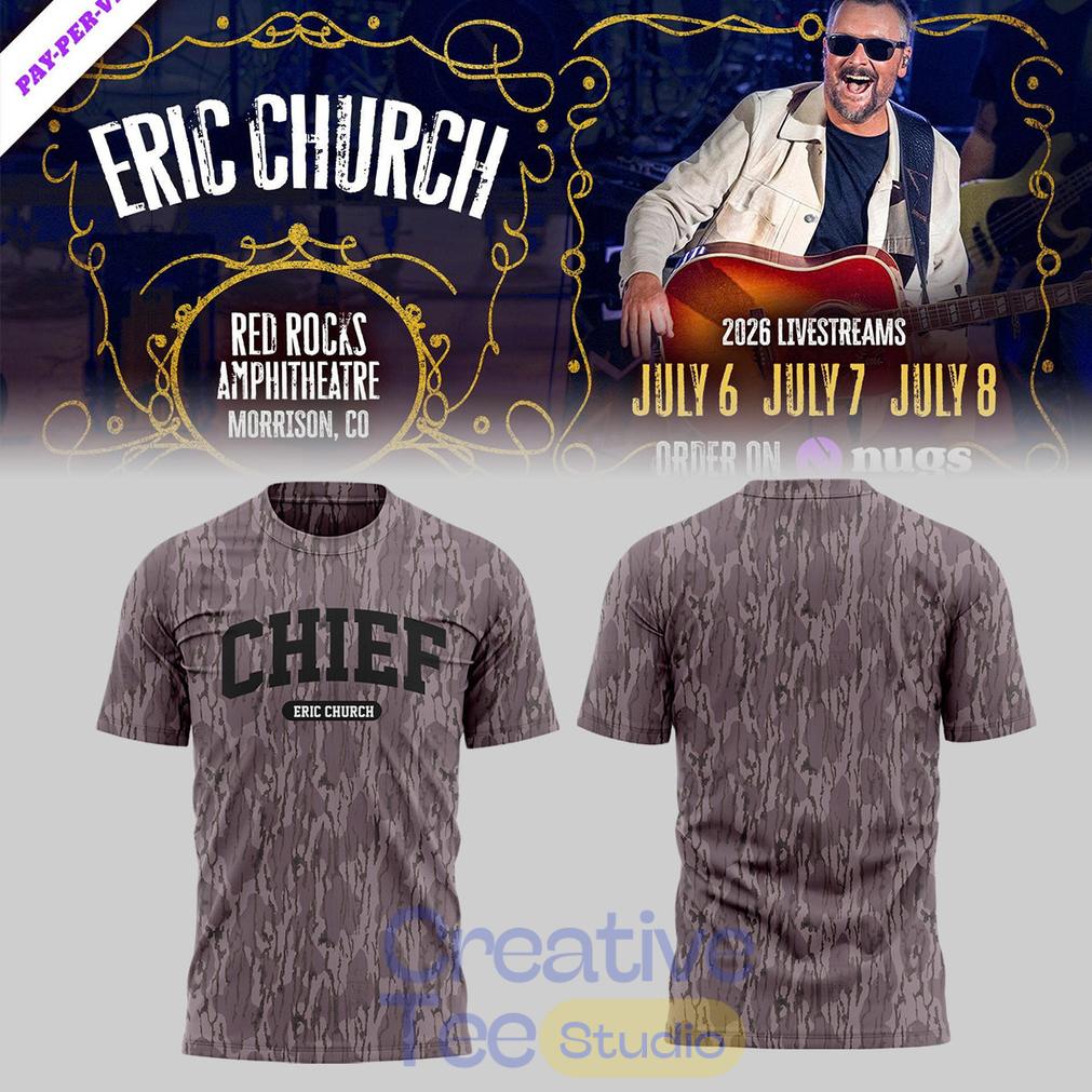 Eric Church Red Rocks Amphitheatre 3D T-Shirt