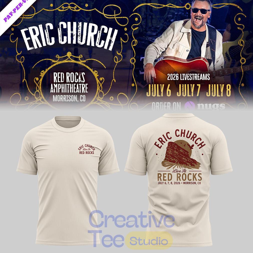 Eric Church Red Rocks Amphitheatre 3D T-Shirt