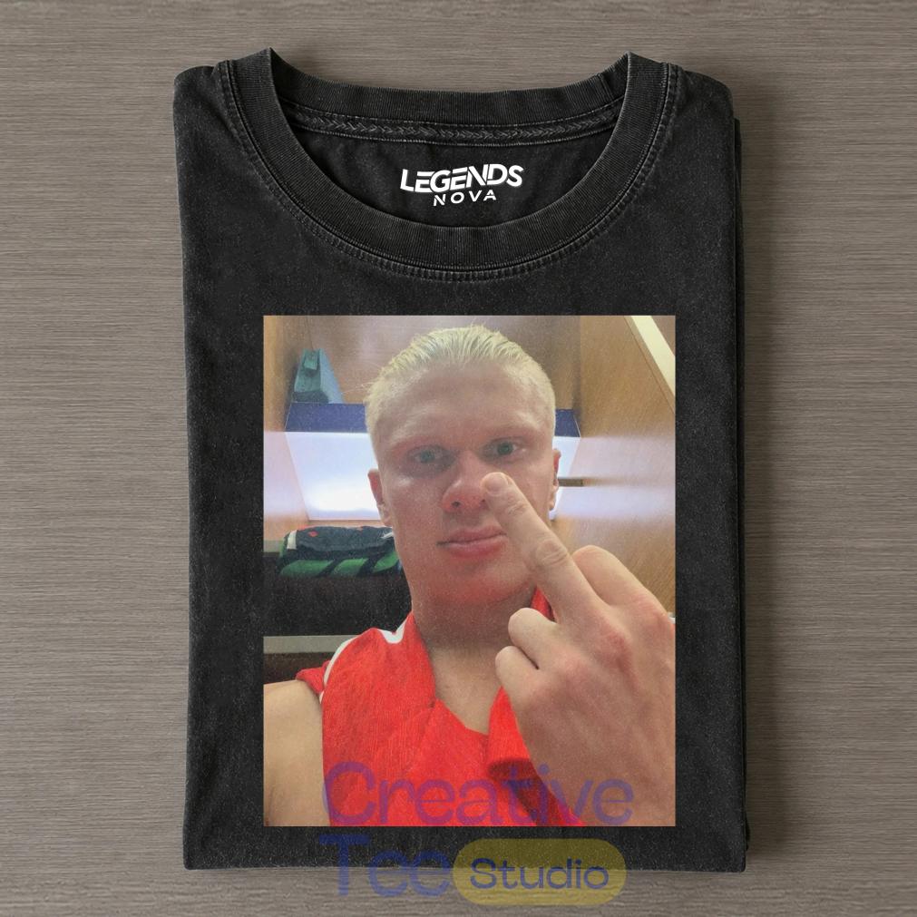 Erling Haaland 2026 Middle Finger T-Shirt