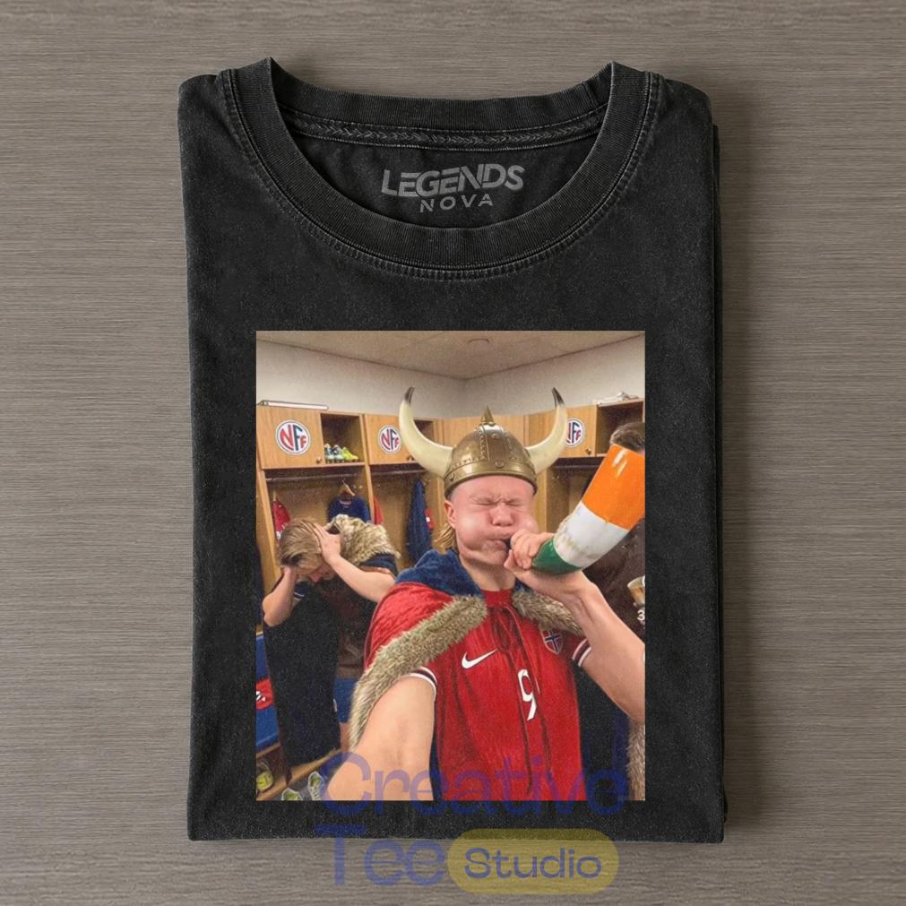 Erling Haaland Norway 2026 Viking Celebration T-Shirt