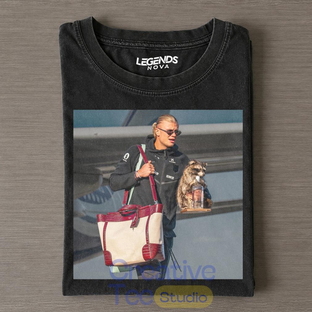 Erling Haaland & Whiskey Raccoon H-MT-F T-Shirt