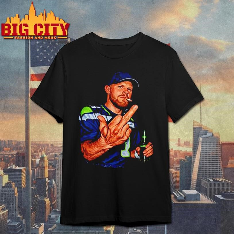 Ernest jones sam darnold middle finger shirt Unisex