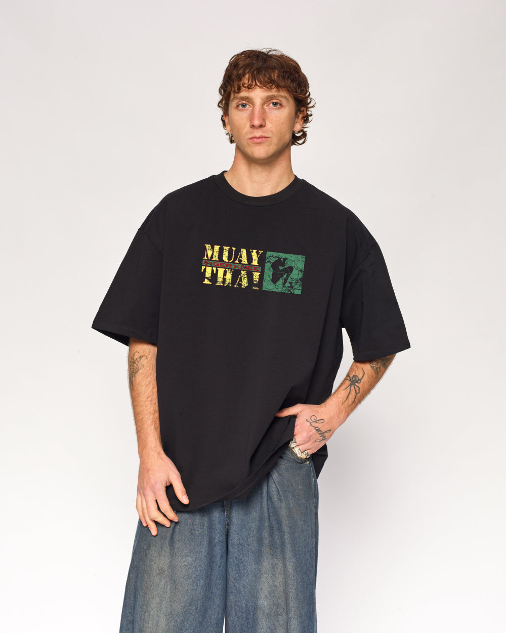 Tiger Knee Oversized Tee Unisex
