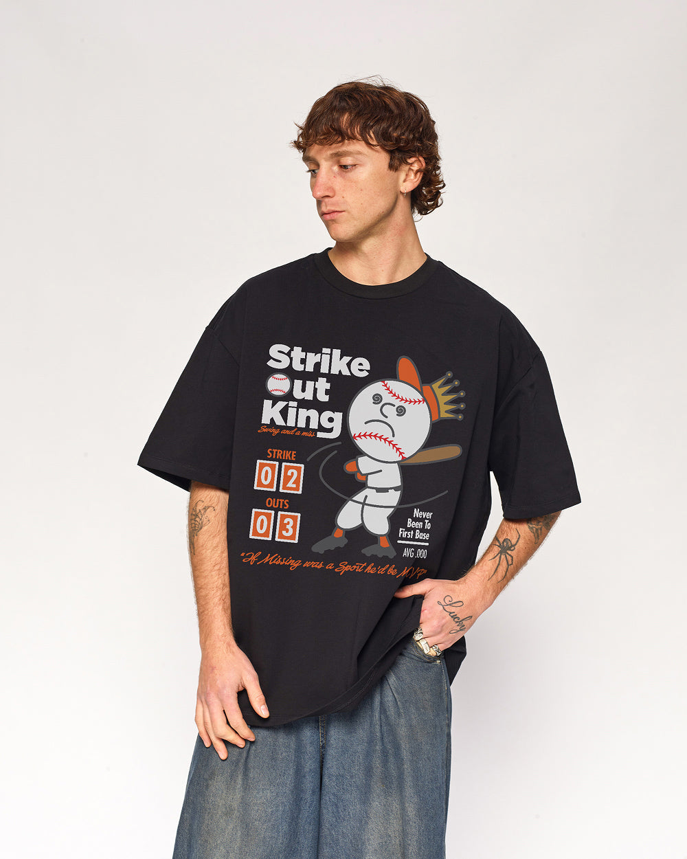 Strike Out King Oversized Tee Unisex