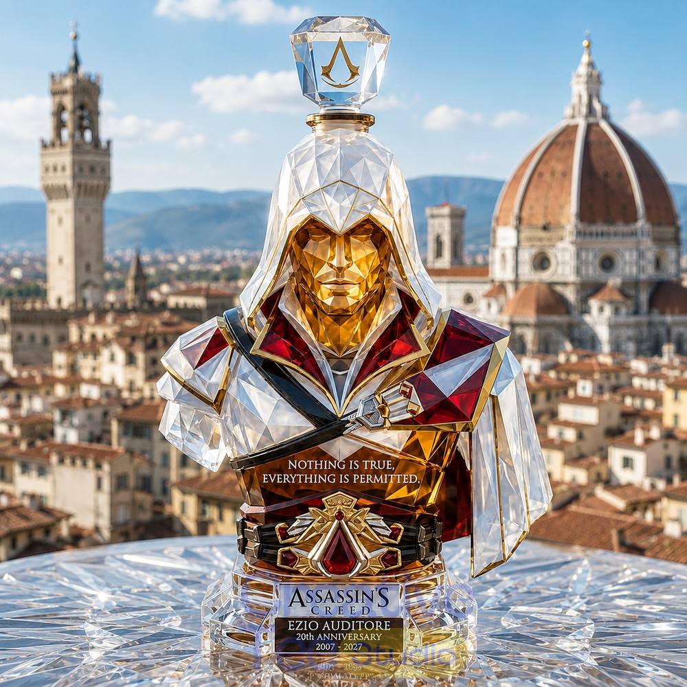 Ezio Auditore 20th Anniversary Crystal Whiskey Bottle