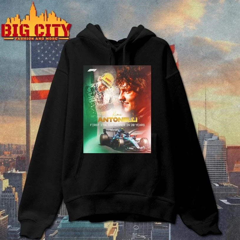F1 Kimi Antonelli First Italian Winner In Chinese Grand Prix 2026 Poster Shirt Unisex