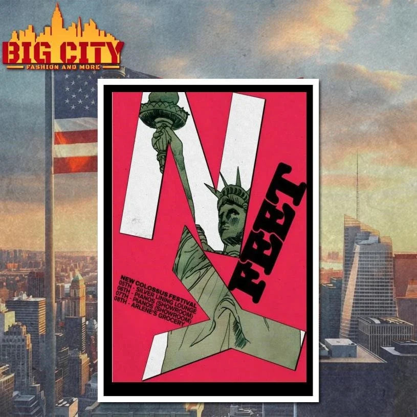 FEET New Yorks 2026 New Colossus Festival Poster Shirt Unisex