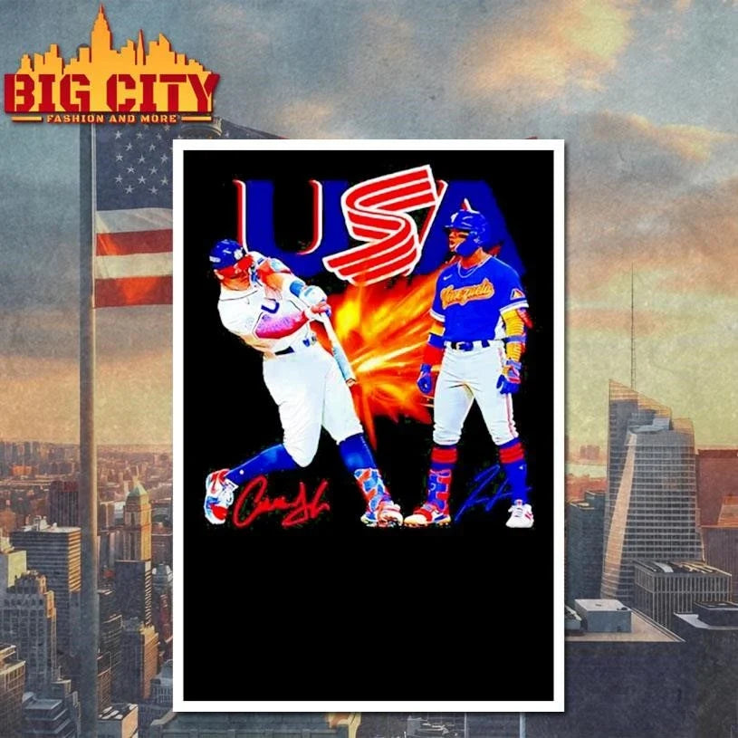 Final Battle Usa Vs Venezuela World Baseball Classic Championship Signature 2026 Shirt Unisex
