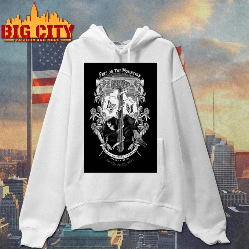 Fire On the Mountain Festival Spruce Pine NC 4-25-2026 Poster Shirt Unisex