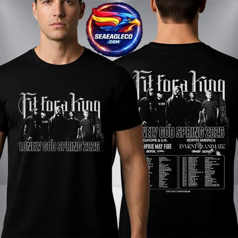 Fit For A King Lonely God Spring 2026 Schedule Tour Two Sided Shirt Unisex