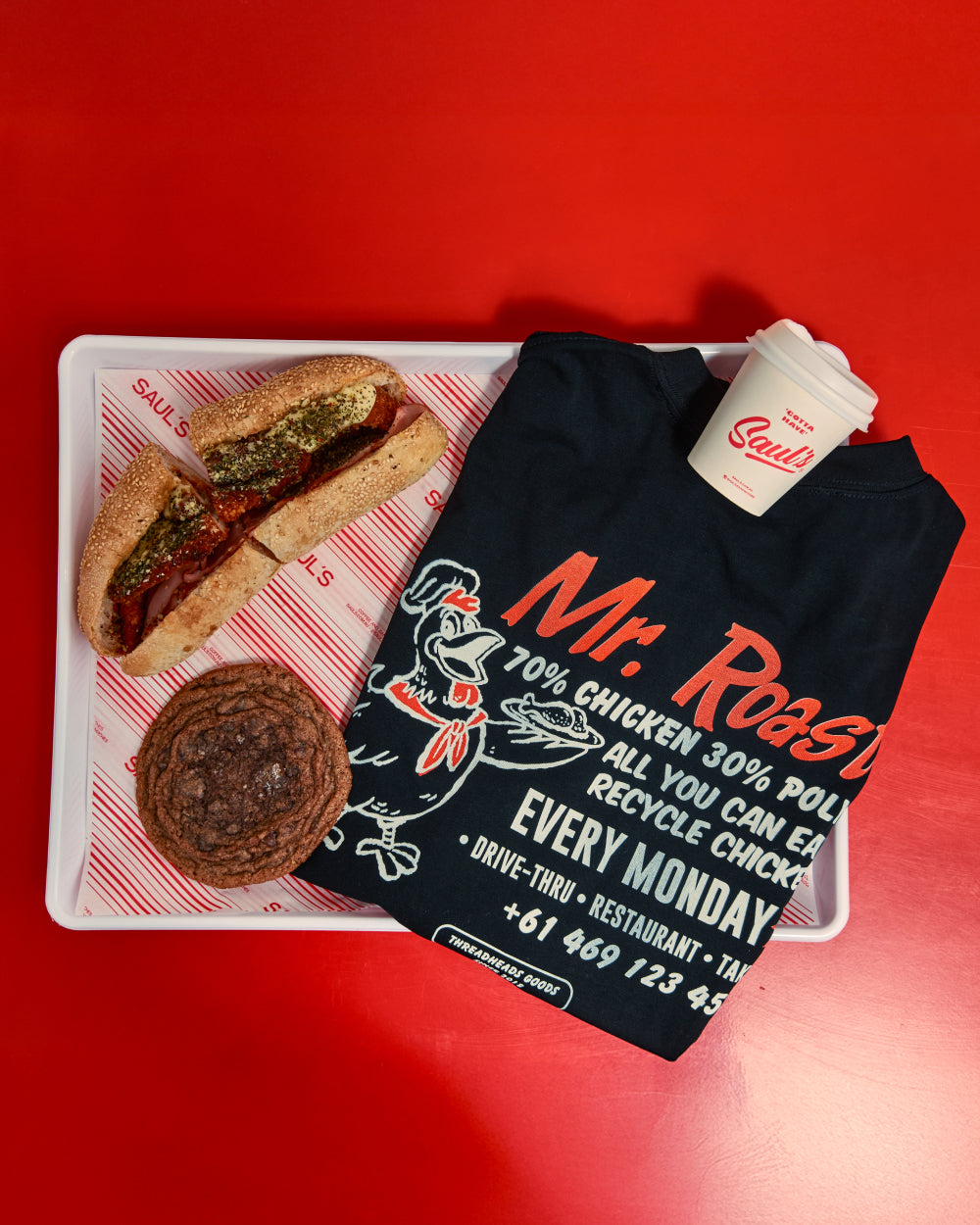Mr. Roaster Fried Chicken Oversized Tee Unisex