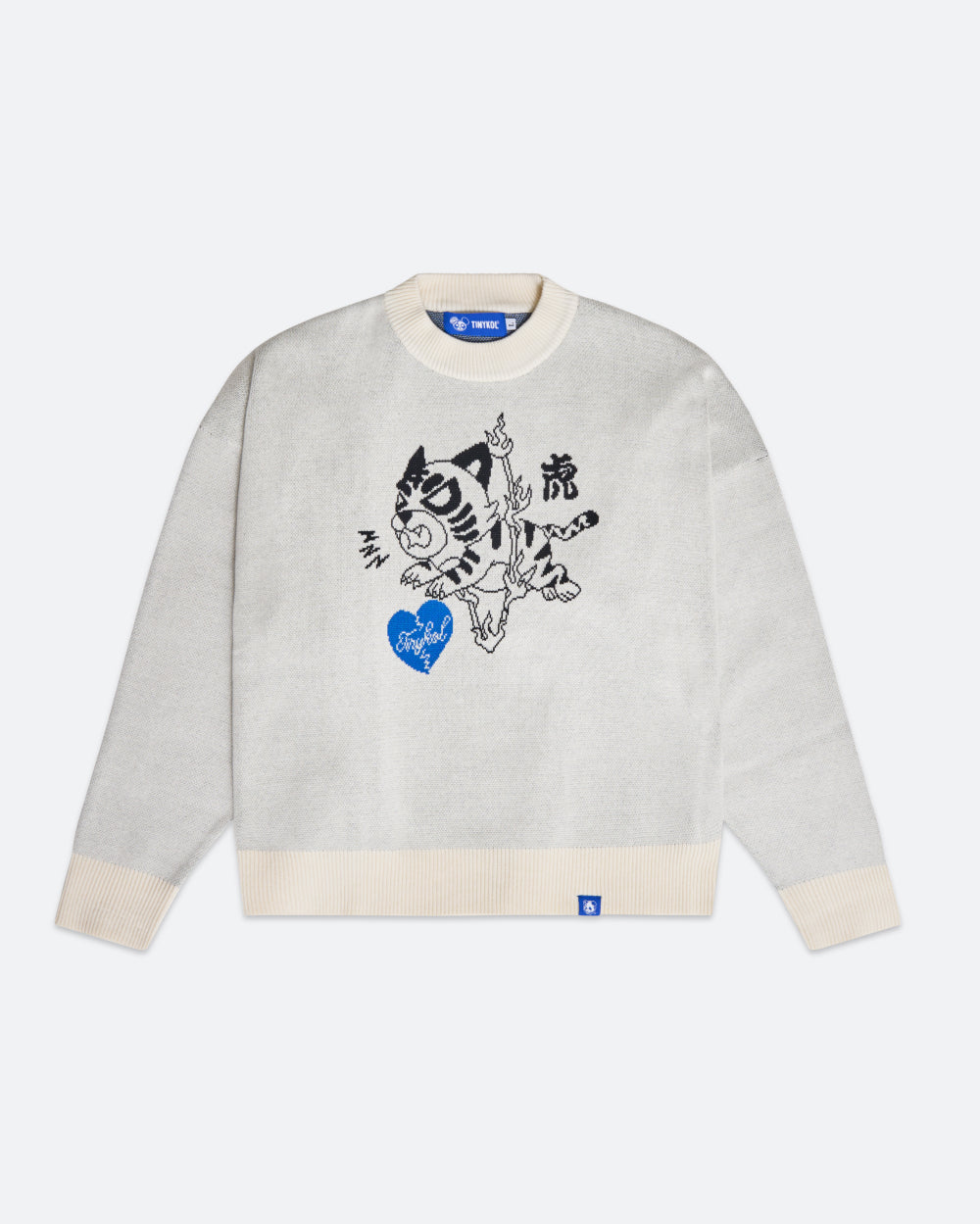 Tiger Leap Over Knit Sweater Unisex