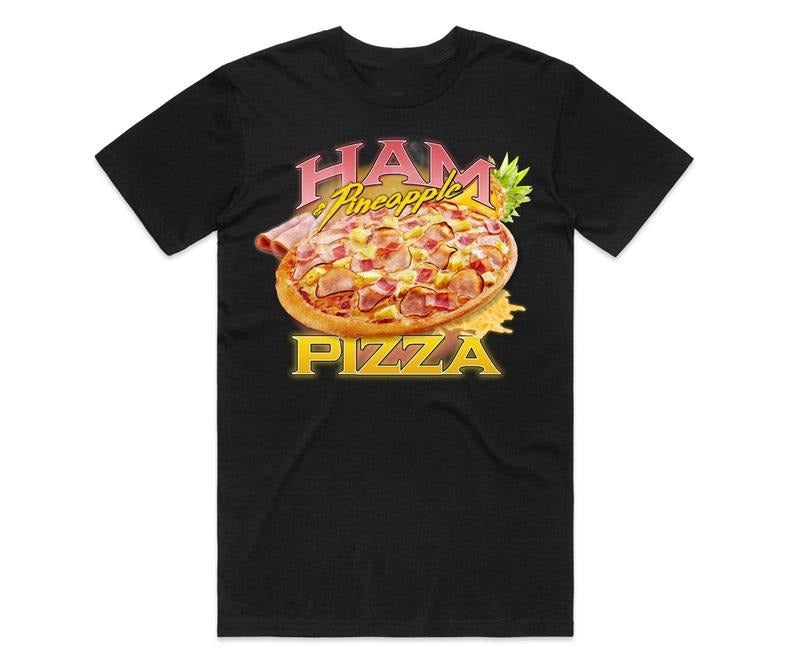 Funny Meme Shirt, Ham & Pineapple Pizza Homage Tee, Food Fit Hawaiian Lover Gift Unisex T-Shirt Hoodie, Sweatshirt