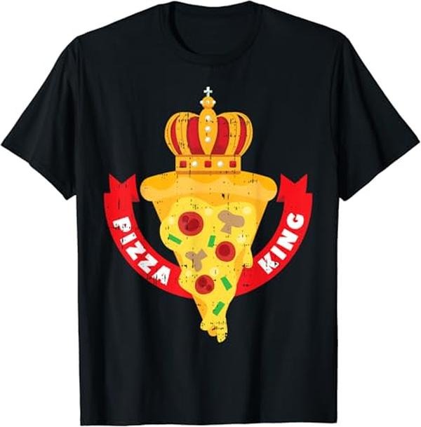 Funny Mexican Shirts, Pizza King Crown Funny Mexican Cinco De Mayo T-Shirt Menswear Top Casual Classic Hoodie, Sweatshirt