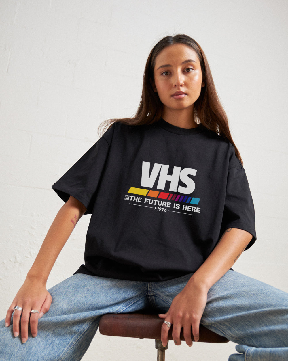VHS - The Future is Now Oversized Tee Unisex