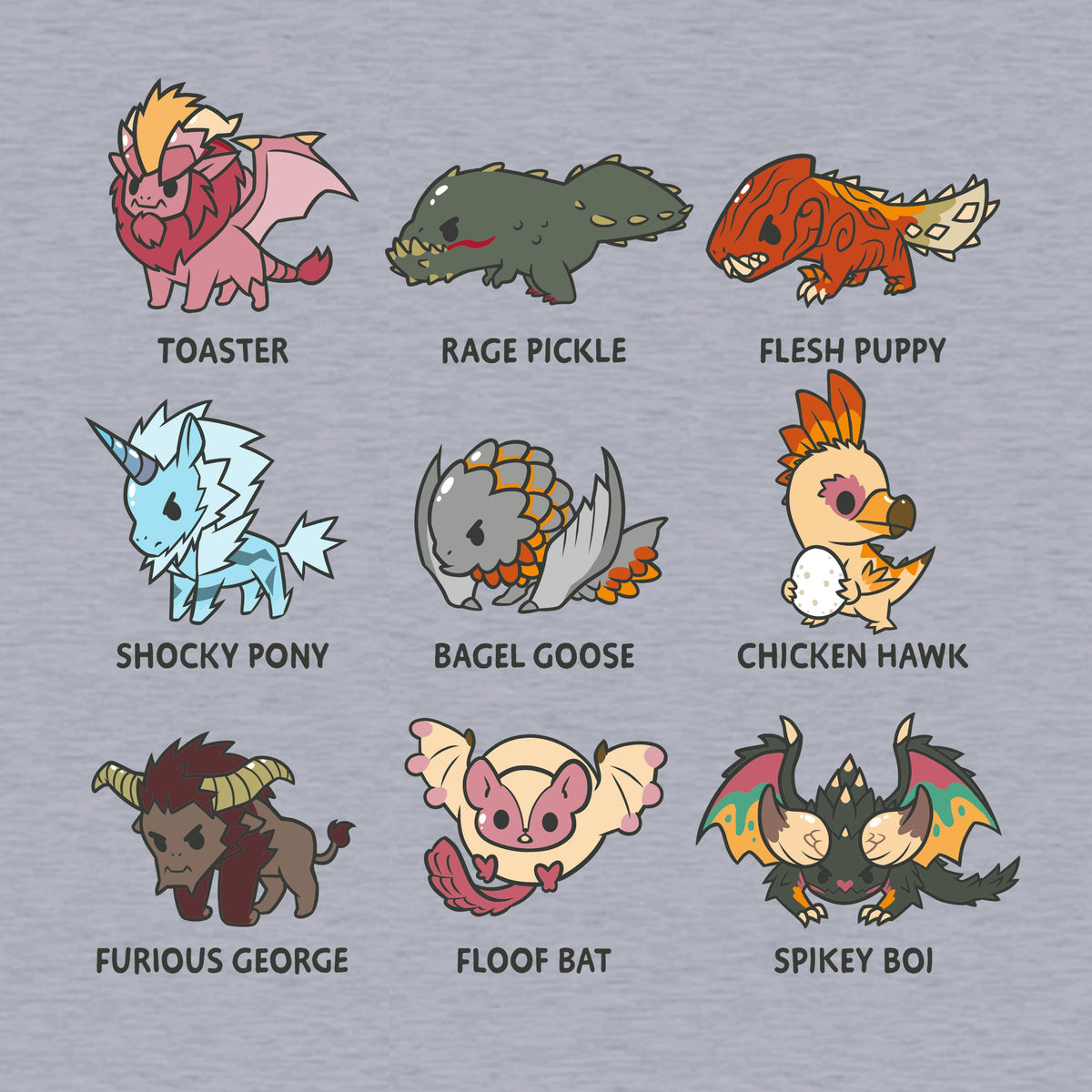 Derpy Monter Hunter Grid Unisex