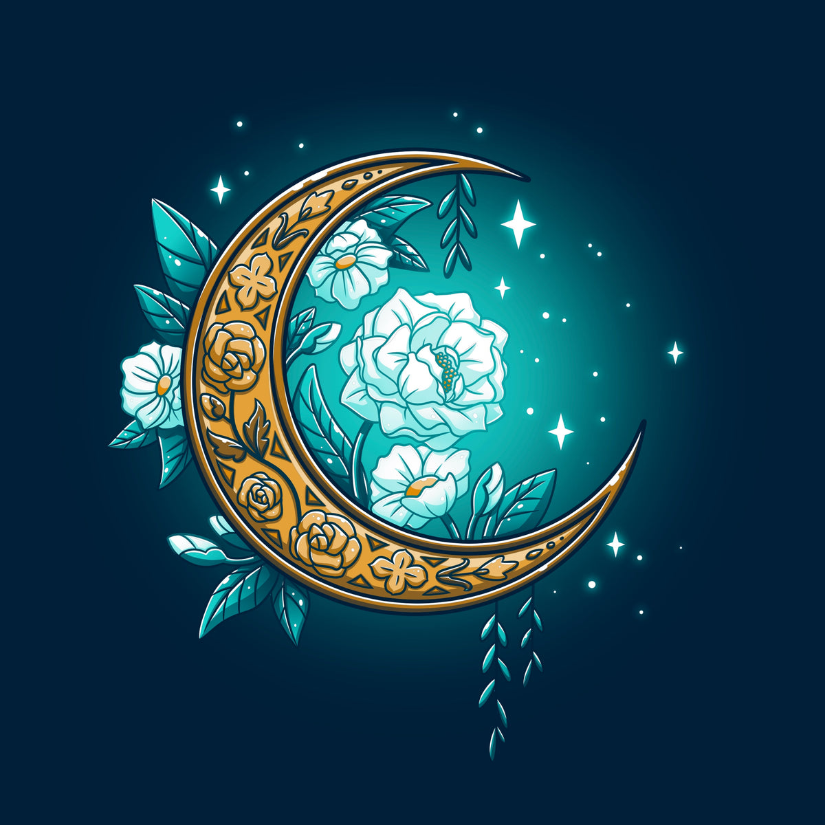 Floral Moon Unisex