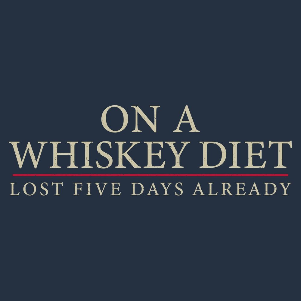Whiskey Diet T-Shirt - Midnight Navy