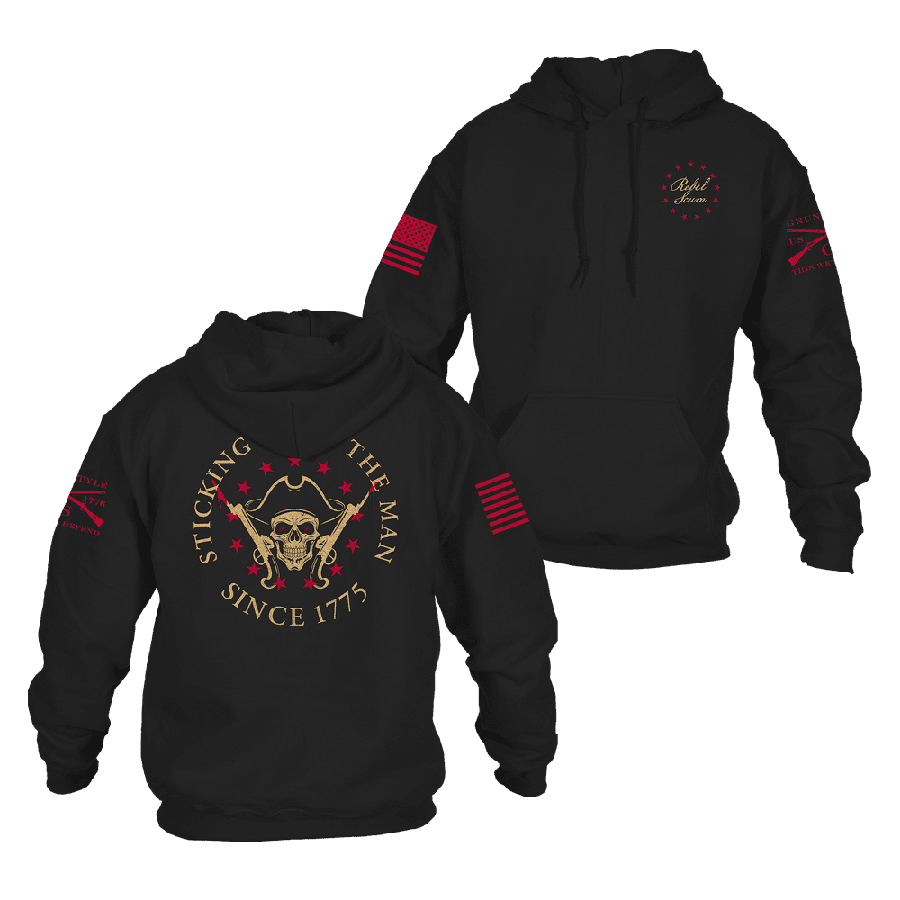 Sticking It To The Man Hoodie - Black