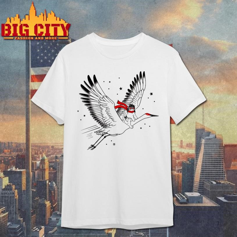 Gary Riding Crane Shirt Unisex