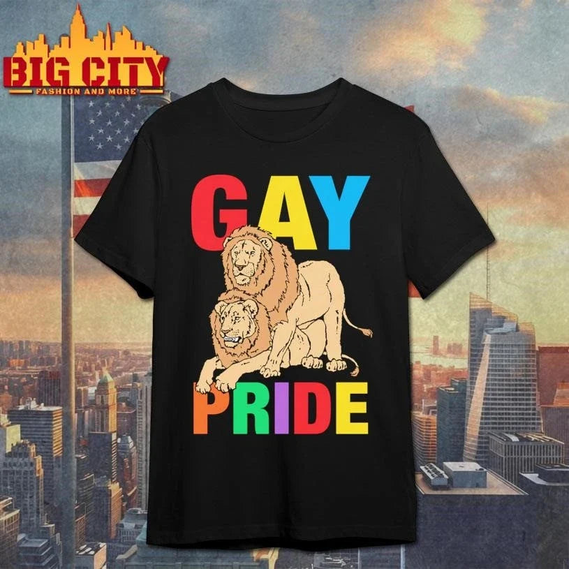 Gay Pride Shirt Lion Funny Shirt Unisex