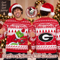 Georgia Bulldogs NCAA Grinch Stole The Ball Festive 2026 Christmas Ugly Sweater