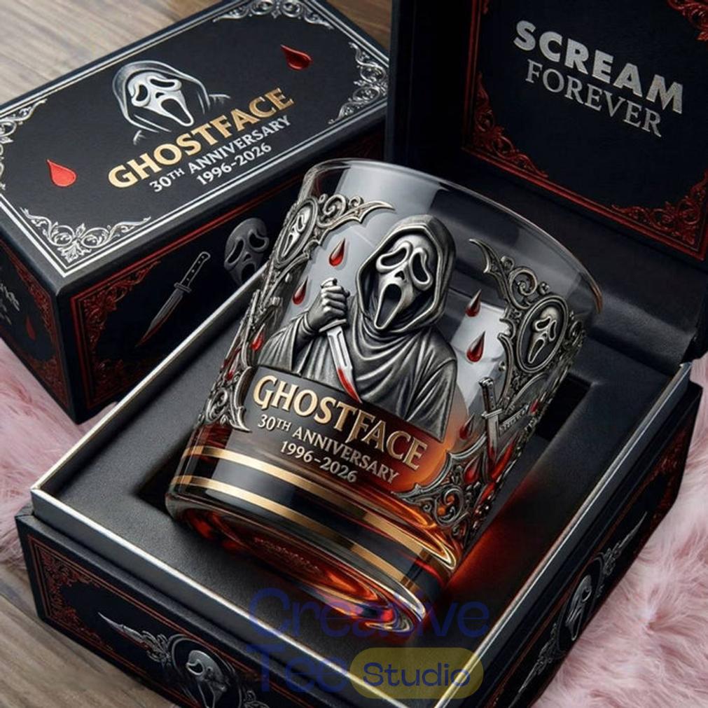 Ghostface 30th Anniversary Collector Whiskey Glass