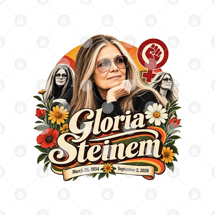 Gloria Steinem Feminist Icon Memorial T Shirt