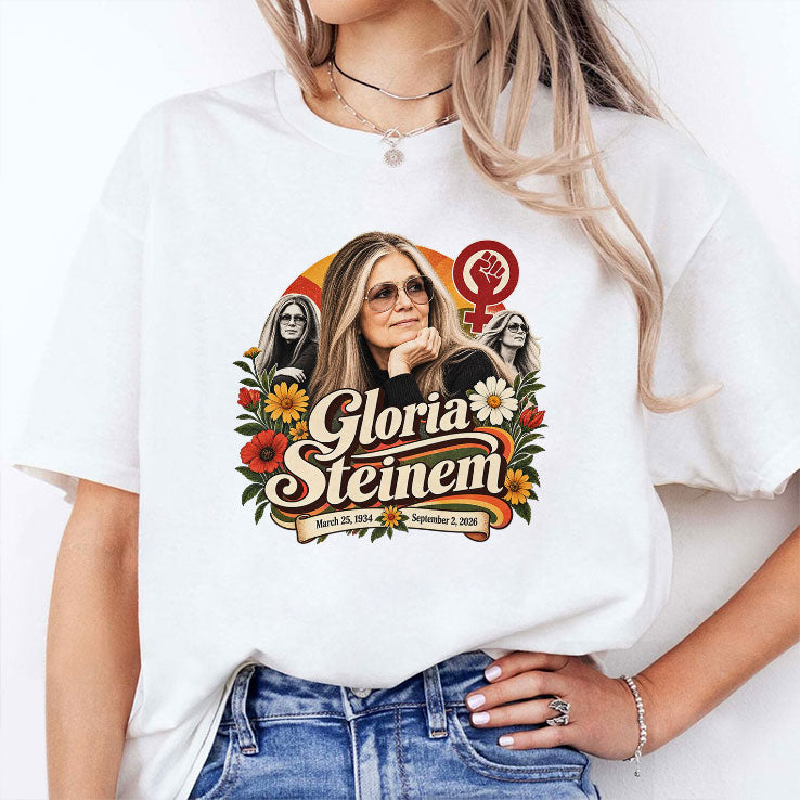 Gloria Steinem Feminist Icon Memorial T Shirt