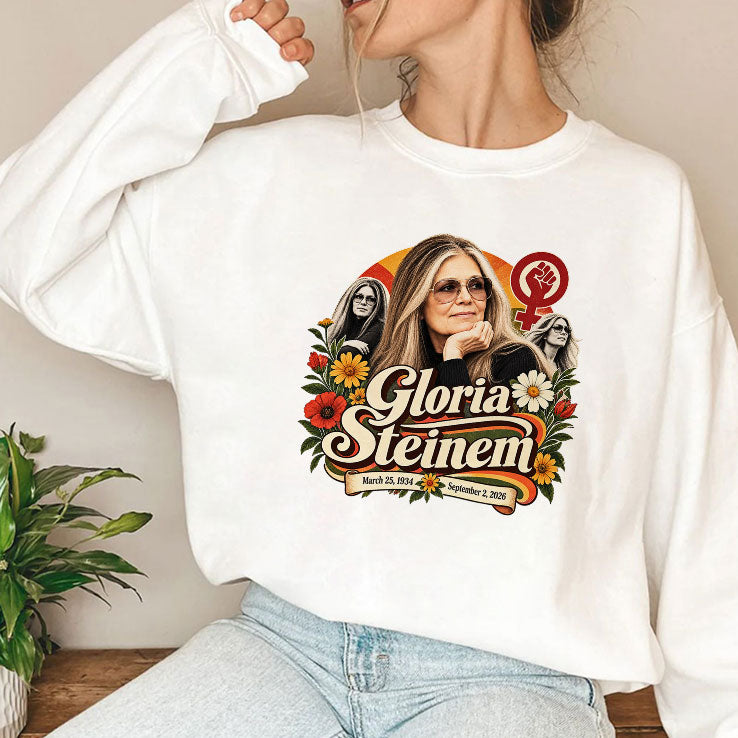 Gloria Steinem Feminist Icon Memorial T Shirt