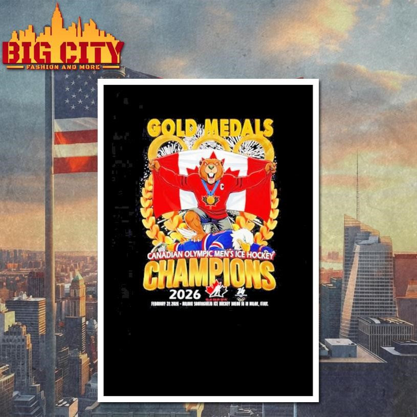 Gold Medals Canadian Olympic Men’s Ice Hockey Champions 2026 Shirt Unisex