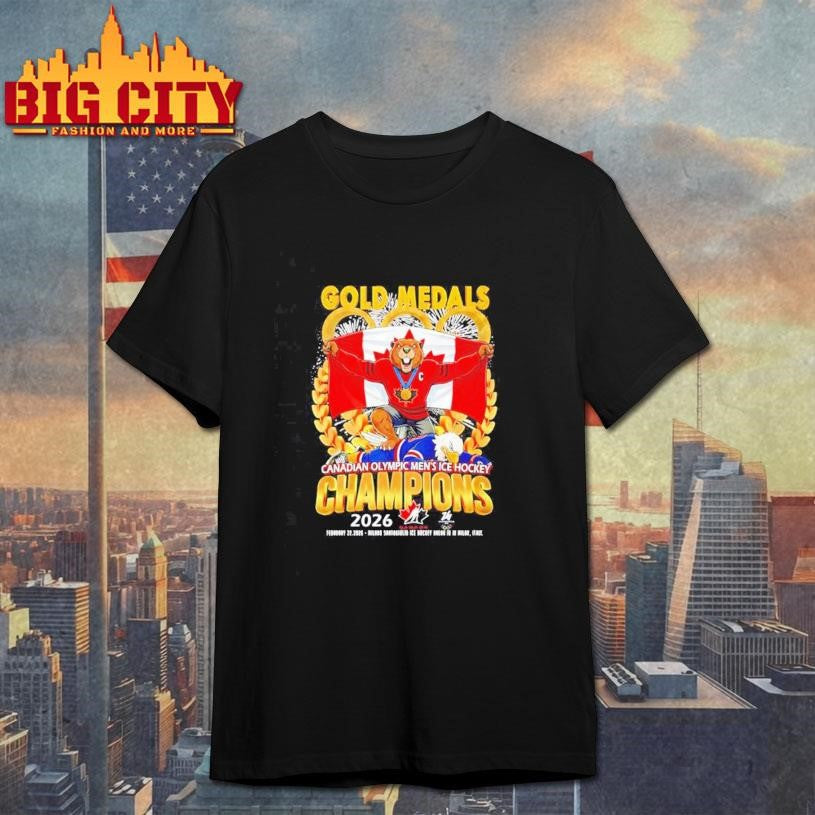 Gold Medals Canadian Olympic Men’s Ice Hockey Champions 2026 Shirt Unisex