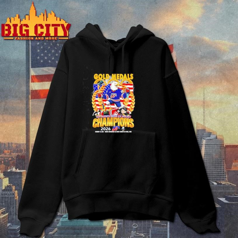 Gold Medals USA Olympic Men’s Ice Hockey Champions 2026 mascot Shirt Unisex