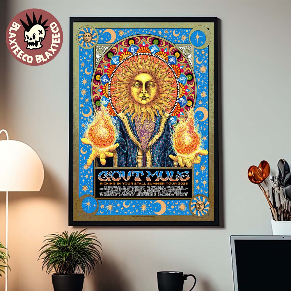 Gov’t Mule Kicking In Your Stall Summer Tour 2026 Schedule Dates Schedule Dates Decor Poster Canvas
