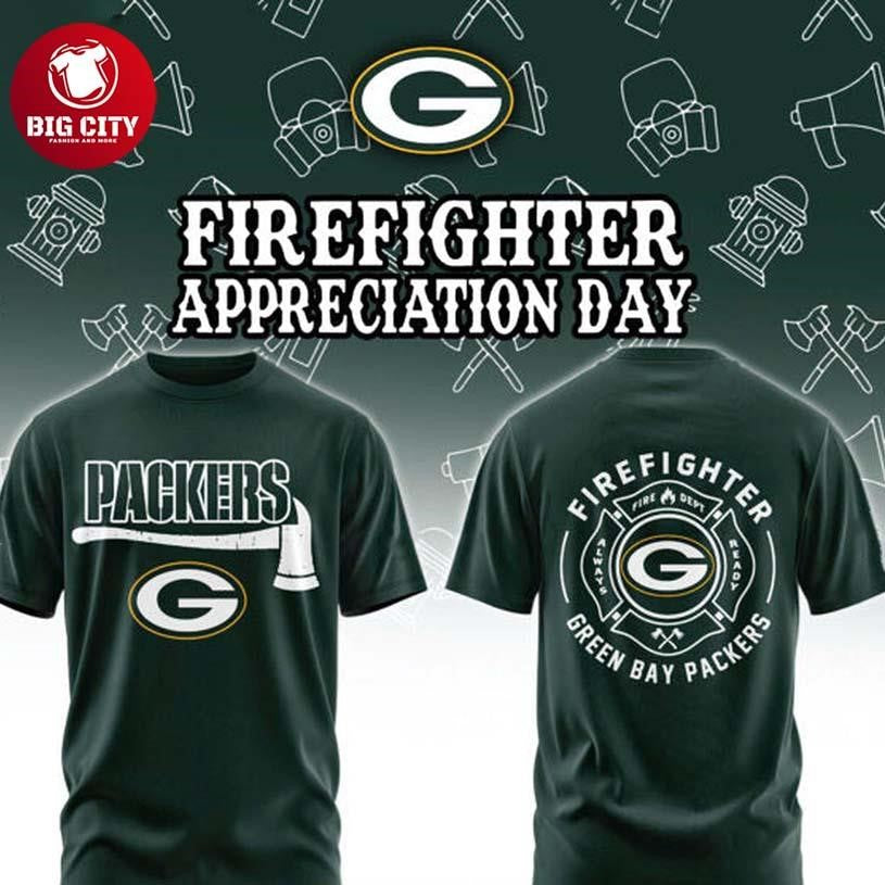 Green Bay Packers Firefighter Application 2026 Game Night Two Sided Shirt Unisex