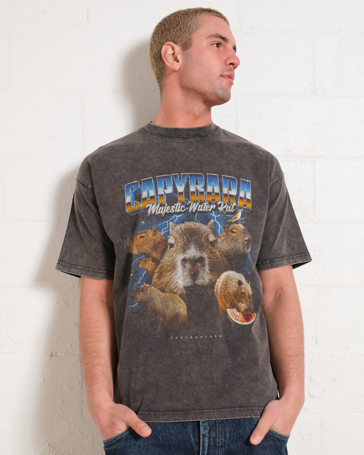 Capybara Water Rat Oversized Tee Unisex