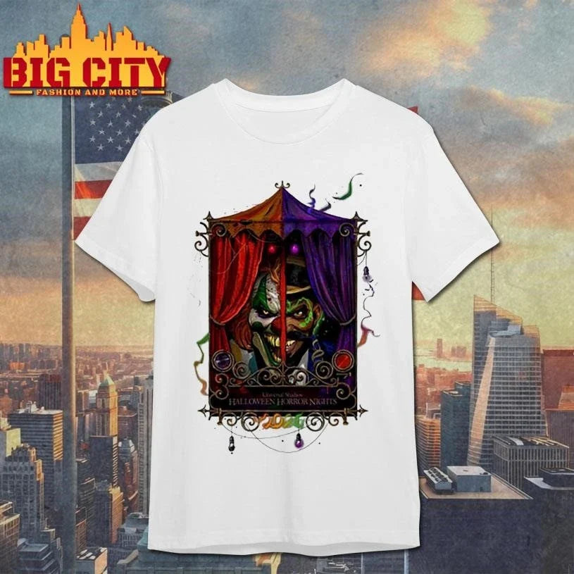 Halloween Horror Nights 2026 Jack the Clown and Dr. Oddfellow Horror Shirt Unisex