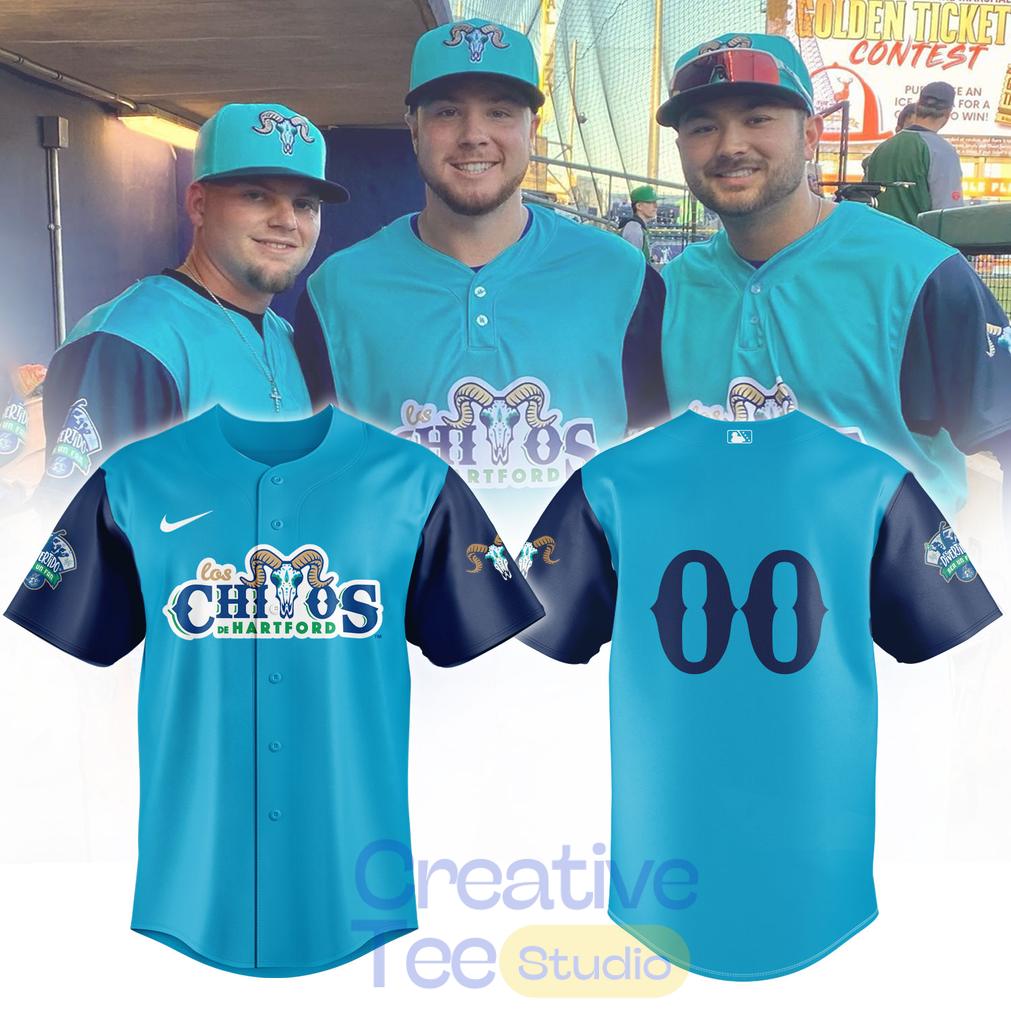 Hartford Yard Goats Los Chivos De Hartford Custom Jersey