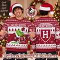 Harvard Crimson NCAA Grinch Stole The Ball Festive 2026 Christmas Ugly Sweater
