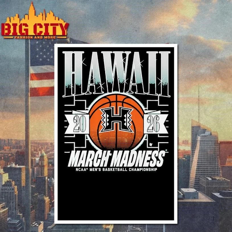 Hawaii Rainbow Warriors MBB 2026 March Madness Shirt Unisex