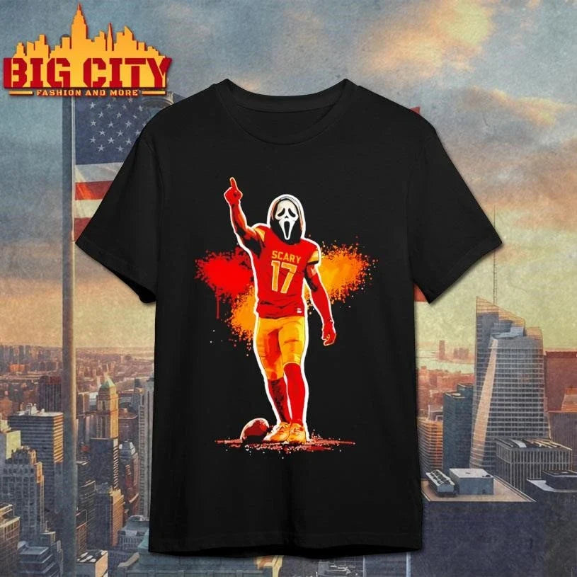 Hostface x Terry McLaurin Scary 17 Washington Commanders Football Combine Shirt Unisex